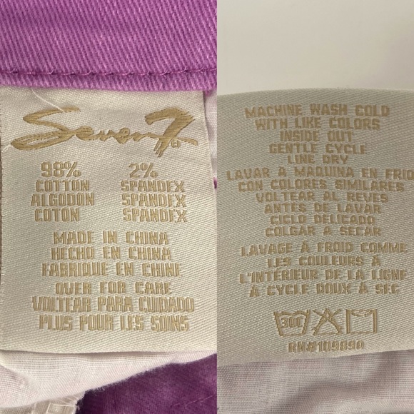 Seven7 Capri Factory Distressed Jeans Size 12 - Picture 7 of 8